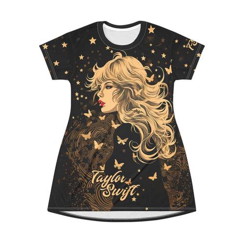 Taylor Swift - Floral Fantasy - All Over Print T-Shirt Dress
