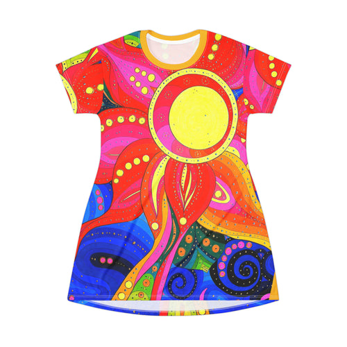 Sunny Day - Ann Hollingsworth - All Over Print T-Shirt Dress