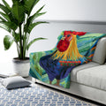 Fashion Rooster - Sherpa Fleece Blanket