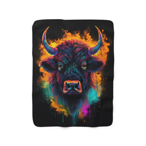 Heartland Buffalo2 - Sherpa Fleece Blanket