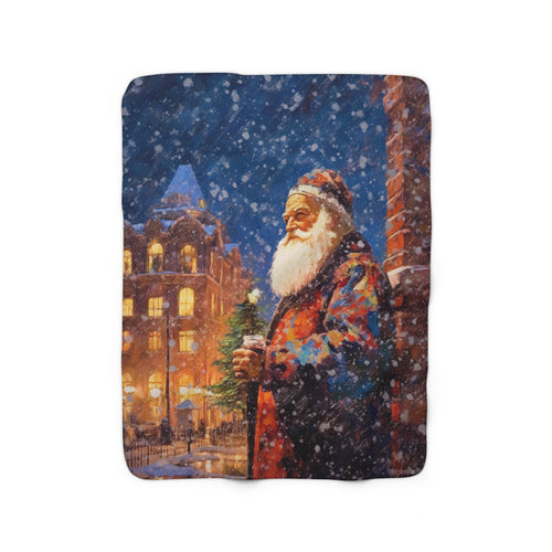 Plaza Santa1 - Sherpa Fleece Blanket