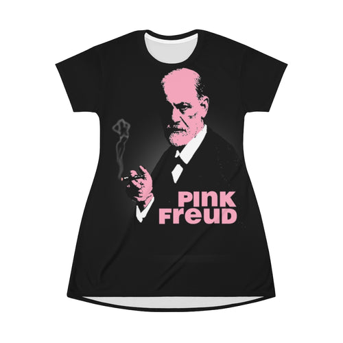 Pink Freud - All Over Print T-Shirt Dress
