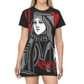 Queen Of Hearts - Black - All Over Print T-Shirt Dress