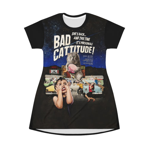Bad Cattitude - The Movie  - All Over Print T-Shirt Dress