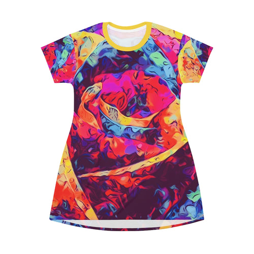Wild Rose Colors - All Over Print T-Shirt Dress