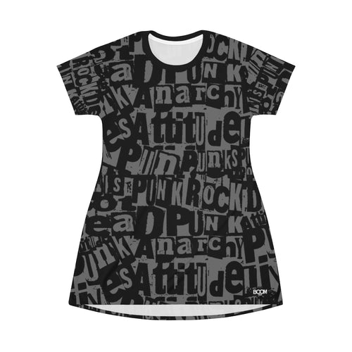 Punk Graffiti - All Over Print T-Shirt Dress
