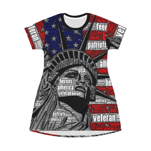 American Heroes - All Over Print T-Shirt Dress