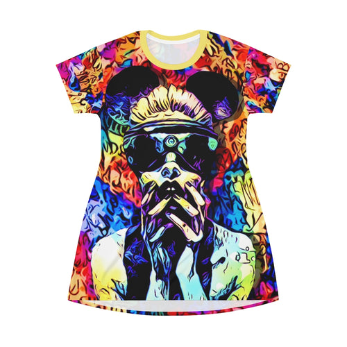Mollywood - All Over Print T-Shirt Dress
