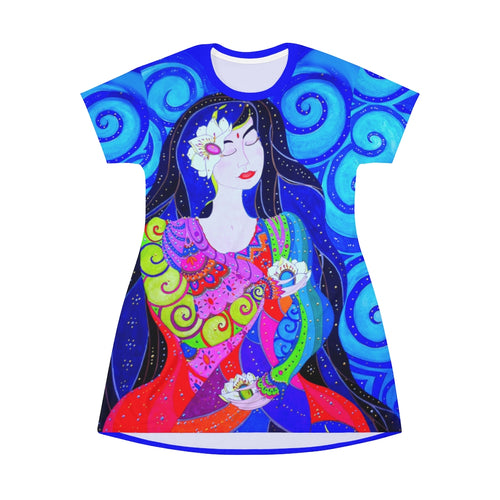 The Queen - Ann Hollingsworth - All Over Print T-Shirt Dress