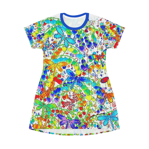 Doodleville - Ann Hollingsworth - All Over Print T-Shirt Dress