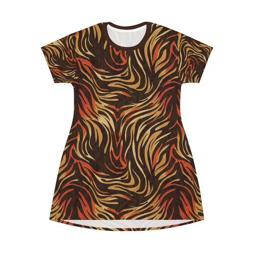 Get Wild - All Over Print T-Shirt Dress