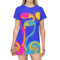Pretty Flamingo's - All Over Print T-Shirt Dress