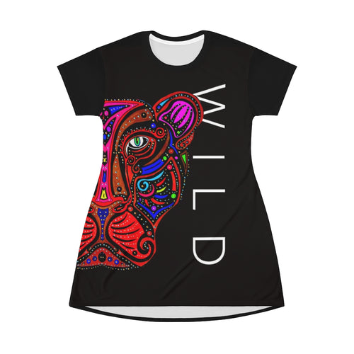 Wild Cat - Ann Hollingsworth - All Over Print T-Shirt Dress