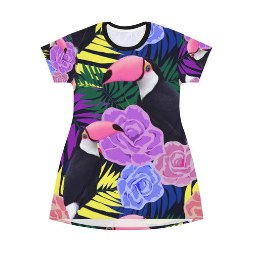 Toucan Tango - All Over Print T-Shirt Dress