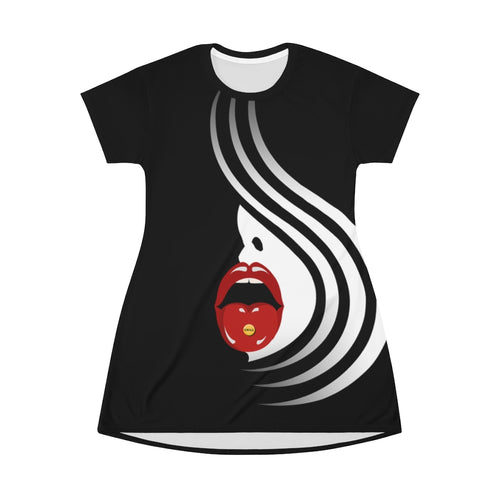 Chill Girl - All Over Print T-Shirt Dress