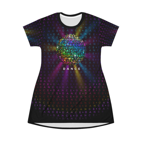 Disco Ball - DANCE - All Over Print T-Shirt Dress