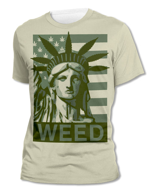 Liberate Weed - Unisex All-Over Printed Tee
