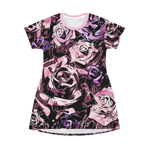 Rosey - All Over Print T-Shirt Dress