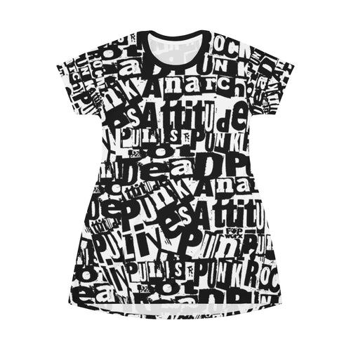 Rock Graffiti - All Over Print T-Shirt Dress