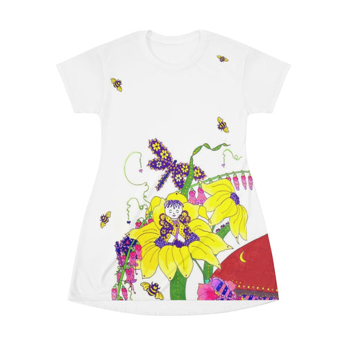 Magic Garden - All Over Print T-Shirt Dress