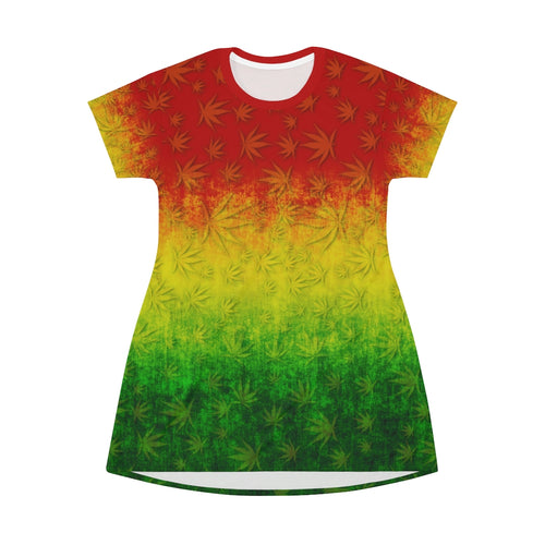 Jamaican Me Crazy - All Over Print T-Shirt Dress