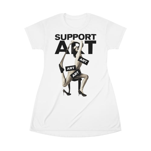 Support Art - All Over Print T-Shirt Dress