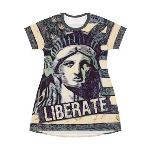 Liberate - All Over Print T-Shirt Dress
