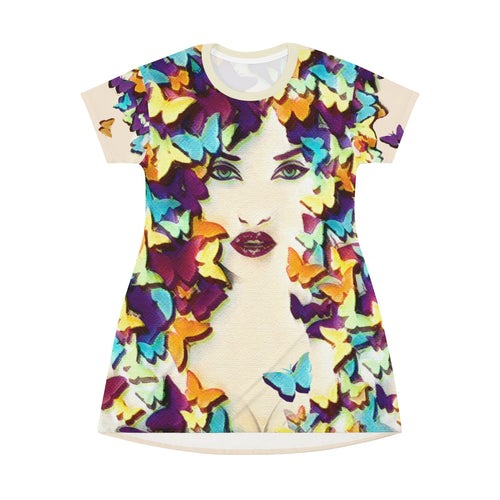 Butterfly Queen - All Over Print T-Shirt Dress