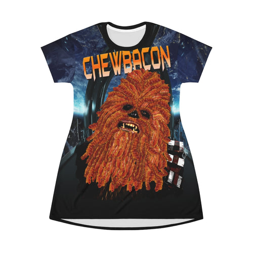 Chewbacon - All Over Print T-Shirt Dress