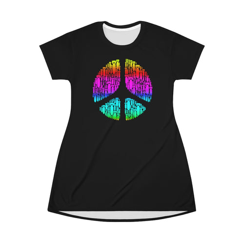 Peace LaBomba - All Over Print T-Shirt Dress