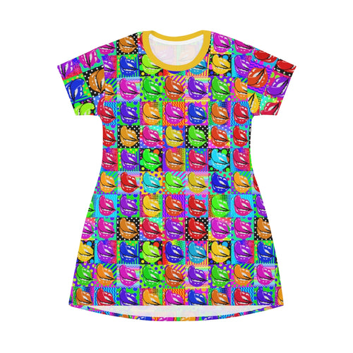 Big Lick AGoGo - All Over Print T-Shirt Dress