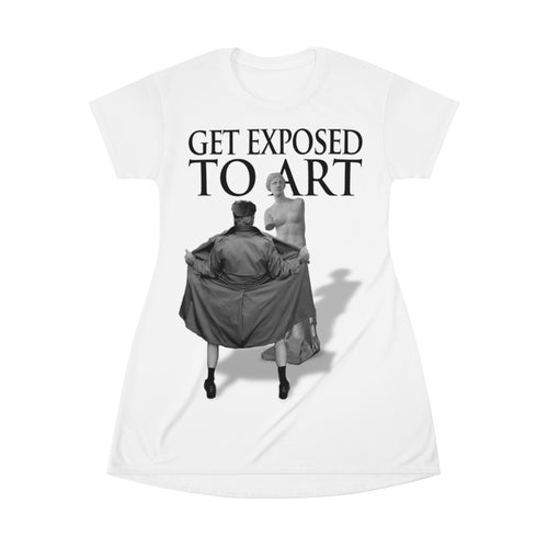 Get Exposed To Art - All Over Print T-Shirt Dress