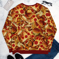Meowy Christmas - Fat Cat - All-Over Print Unisex Sweatshirt