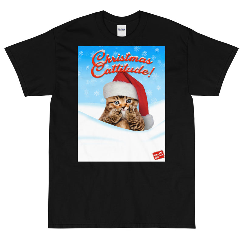 Christmas Cattitude On Snow - - Unisex Classic Short Sleeve T-Shirt