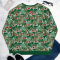 Chrismas Catmaflage - Green - All-Over Print Unisex Sweatshirt