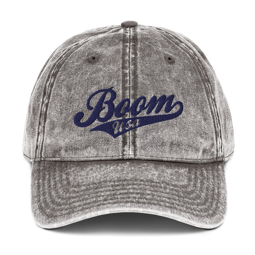BOOM USA - Baseball Logo Ball Cap (Vintage Style)