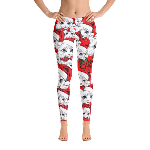 Meowy Christmas Cats - All-Over Print Leggings