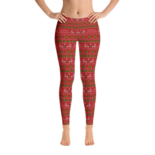 Merry Cannabis - All-Over Print Leggings