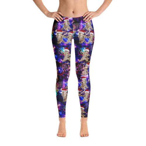 Disco Kitty - Dance Party - All-Over Print Leggings