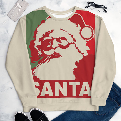 Santa (Pop Art Style) - All-Over Print Sublimation Unisex Sweatshirt