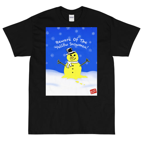 Beware Of The Yellow Snowman - Unisex Classic Short Sleeve T-Shirt
