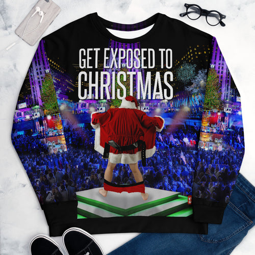 Get Exposed To Christmas - All-Over Print Unisex Sublimation Sweatshirt