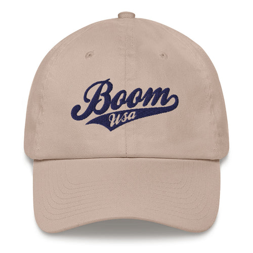 BOOM USA - Baseball Logo Ball Cap (Light Colors)
