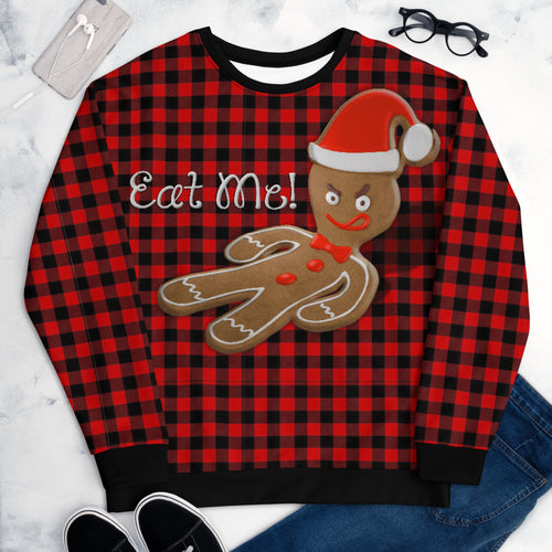 Eat Me - Ginger Bread Man - All-Over Print Unisex Sweatshirt