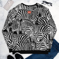 Don't Blend In - Xmas Zebra - All-Over Print Unisex Sweatshirt