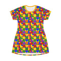 Love Squared - All Over Print T-Shirt Dress