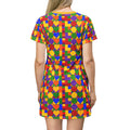 Love Squared - All Over Print T-Shirt Dress