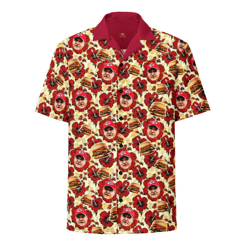 KC - Cheeseburger In Paradise - All-Over Print Unisex Button Shirt