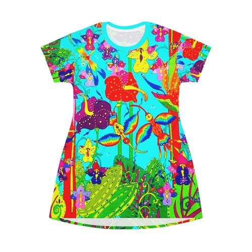 A Wonderful World - Ann Hollingsworth - All Over Print T-Shirt Dress