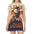 Live Loud - All Over Print T-Shirt Dress